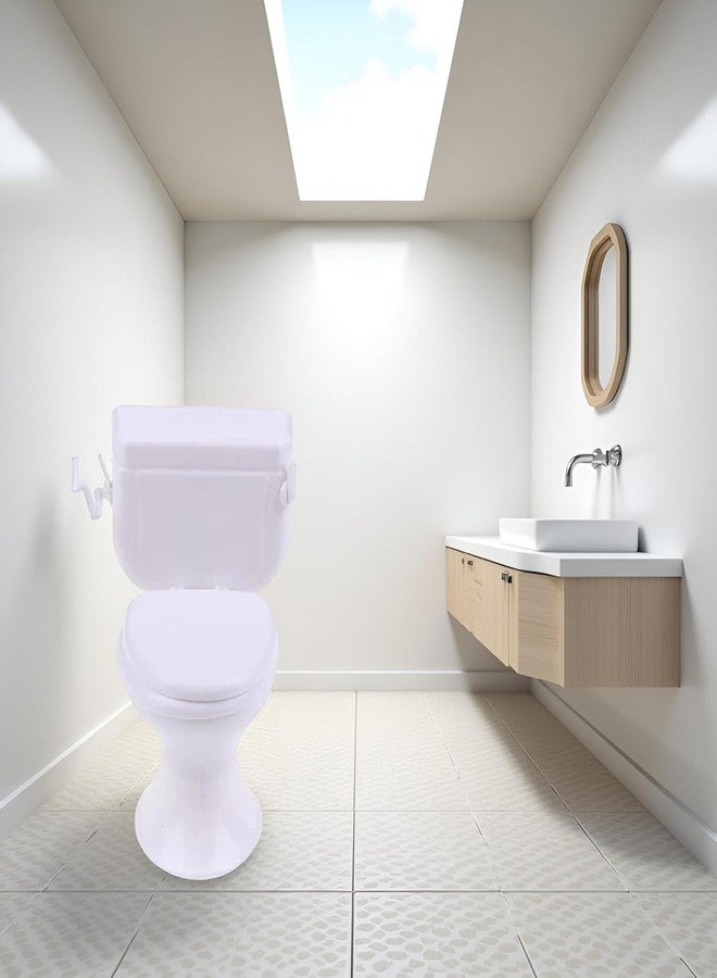 GOUDOGEDC 1:12 Scale Miniature Bathroom Toilet - Realistic Dollhouse Furniture for DIY Crafts, Dioramas and Architectural Models - Image 3