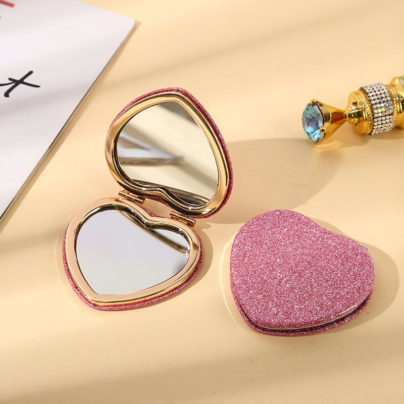 Portable Double-Sided Round Cosmetic Mirror – Mini Folding Mirror for Students - Image 3