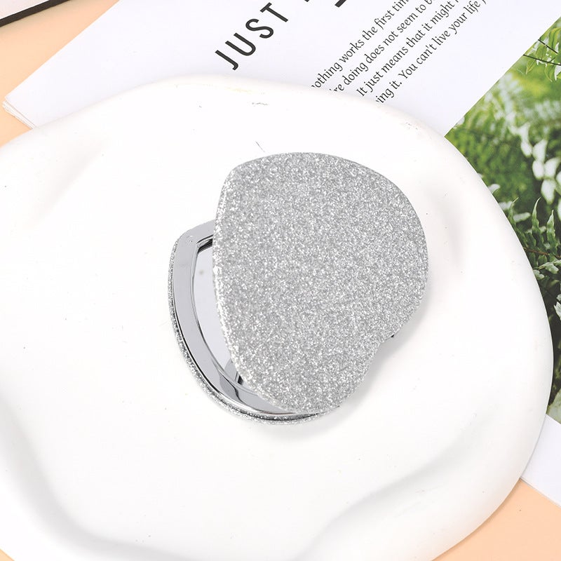 Portable Double-Sided Round Cosmetic Mirror – Mini Folding Mirror for Students - Image 1