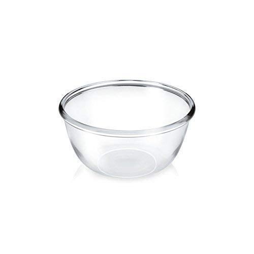 Treo Borosilicate Glass Solid Microwave Safe Mixing Bowl (500, 1000ml - Set of 2, Clear) - Image 1