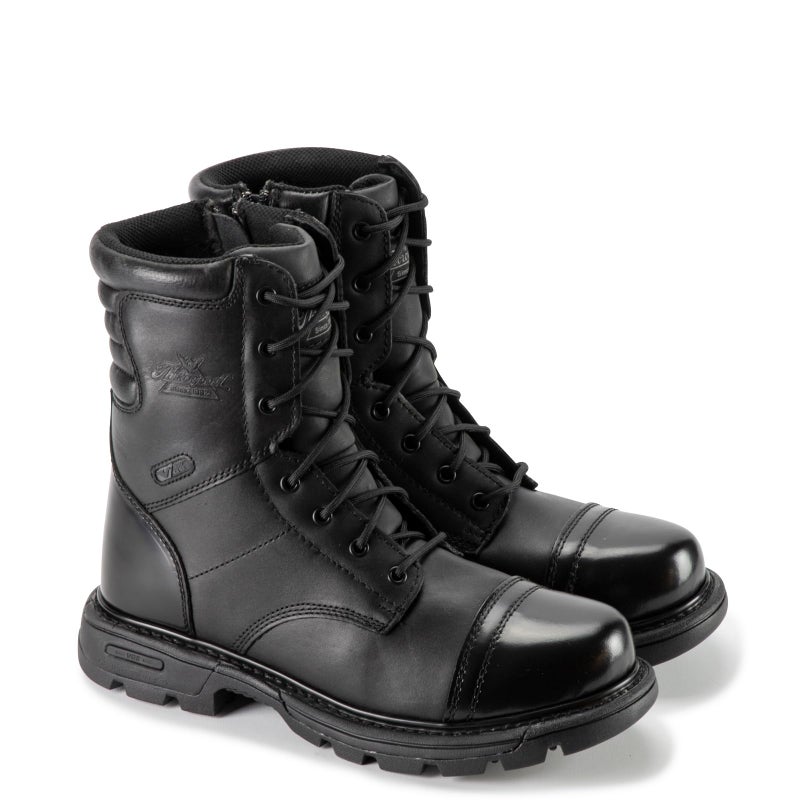 Thorogood GEN-Flex2 8” Side-Zip Black Tactical Boots for Men and Women - High-Shine Leather Heel & Toe with Goodyear Storm Welt and Slip-Resistant Outsole - 7 D(M) US - Image 4