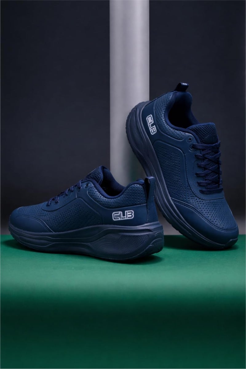 Columbus Sonatina Running Shoes|Walking Shoes| Training & Gym Shoe | Outdoors Shoe for Men Navy & Silver (09) - Image 2