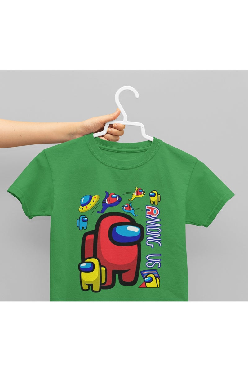 ZOOM Colorful Among Us Kids T-Shirt with Space Theme Design