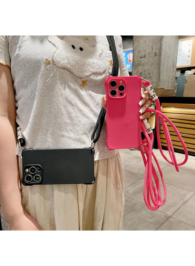 اس-توب جراب هاتف iPhone 14 Pro Max Crossbody Liquid TPU مقاوم للصدمات بأربع زوايا - Image 5