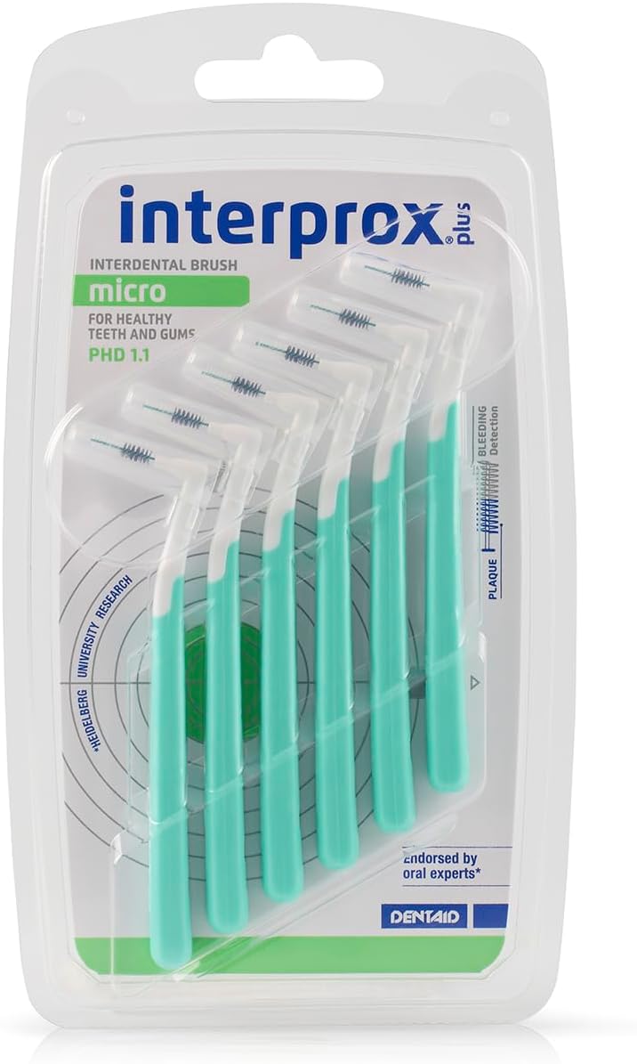 interprox فرشاة إنتر بروكس 056 مم خضراء ميكرو بلس للحفاظ على المسافات بين الأسنان عبوة من 6 - Image 1