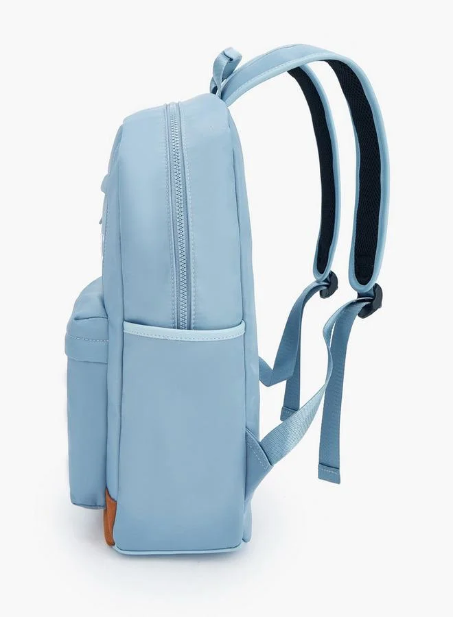 Lee Cooper GREEN Solid Backpack With Adjustable Shoulder Straps  | Best Price UAE
