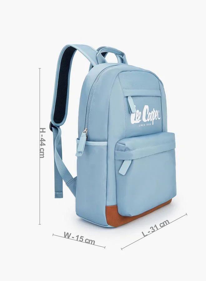 Lee Cooper GREEN Solid Backpack With Adjustable Shoulder Straps  | Best Price UAE