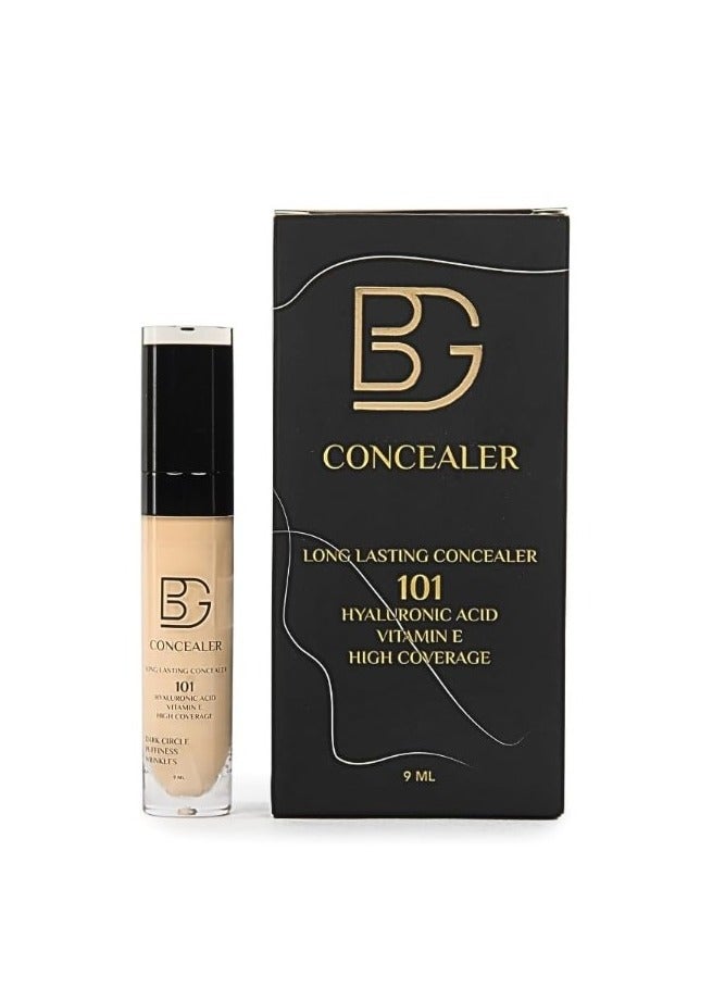 BG Concealer 101 – 9ml Full Coverage Liquid Concealer – Hides Dark Circles & Blemishes – Long-Lasting, Lightweight, Safe for All Skin Types - Image 2