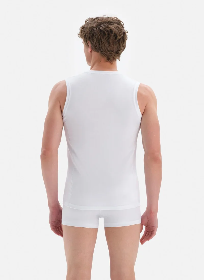 dagi  Undershirt V Neck Cotton Blend Slim Fit Underwear for Men | Best Price UAE