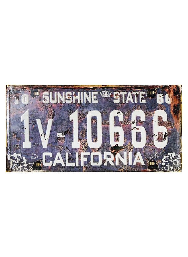 HOME TASTE Hometaste Wall Decorative Metal Plate Metal Wall Plate Wall Plate Metal Art Tin Sign Plaqui Print Poster Car Plate Plaque Decals Modern Design Painted Car Plate Tin Metal Wall Art Signs (Style_70)