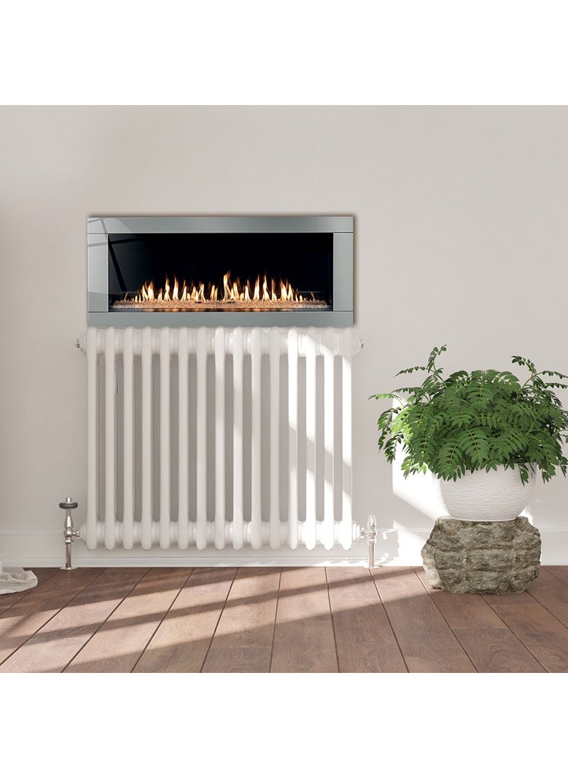 DECORITA Honeycomb Glass Top | Fireplace Look | 50cm x 120cm  - Image 3