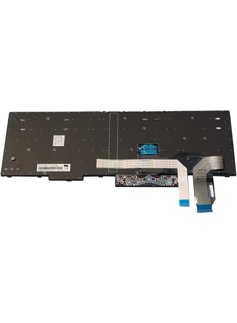 Terabyte لوحة مفاتيح أمريكية بديلة لجهاز Lenovo ThinkPad E580 E585 L580 E590 E595 L590 T590 P15S P52 P72 P53 P53S P73 P53 P52 T15 (لا تناسب P52s) لابتوب (بدون إضاءة خلفية) - Image 2