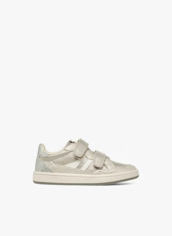 لي كوبر Girls Glitter Detail Hook and Loop Sneakers