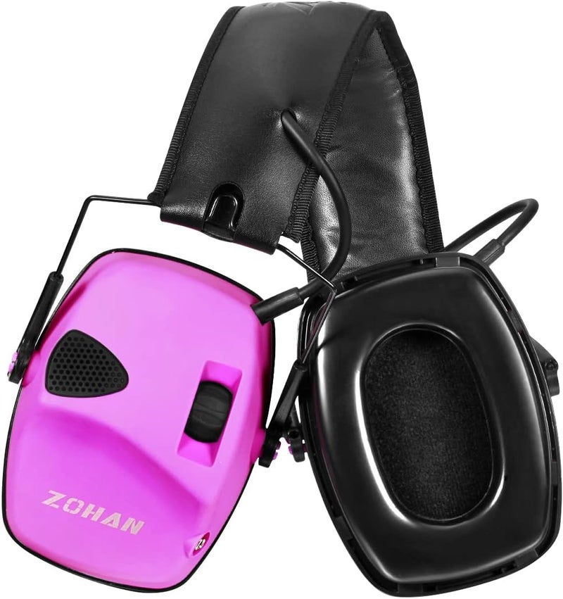 Zohan EM054 Electronic Shooting Ear Protection with Gel Ear Pads, Slim Active Noise Reduction Earmuffs with 4X Sound Amplification for Gun Range - Image 1