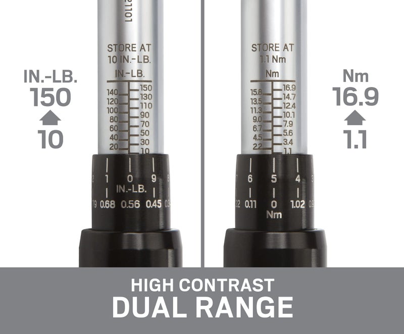 TEKTON 1/4 Inch Drive Dual-Direction Click Torque Wrench (10-150 in.-lb.) | TRQ21101 - Image 3