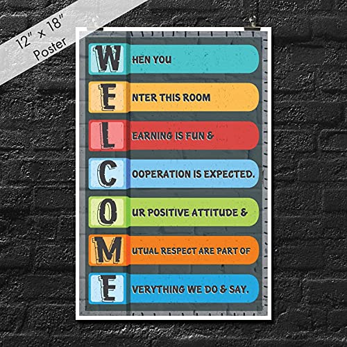 JSC Classroom Poster for Motivation and Inspiration | Teacher Decor for Class | Growth Mindset Posters for Classrooms | 18" x 12" Size | 100lb Gloss Poster Paper | JSC142 Design - Image 2