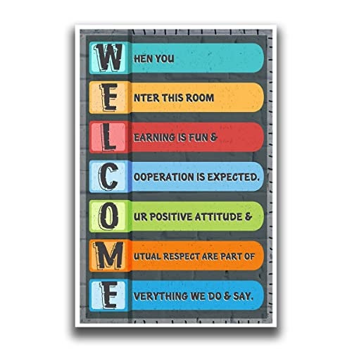 JSC Classroom Poster for Motivation and Inspiration | Teacher Decor for Class | Growth Mindset Posters for Classrooms | 18" x 12" Size | 100lb Gloss Poster Paper | JSC142 Design - Image 1