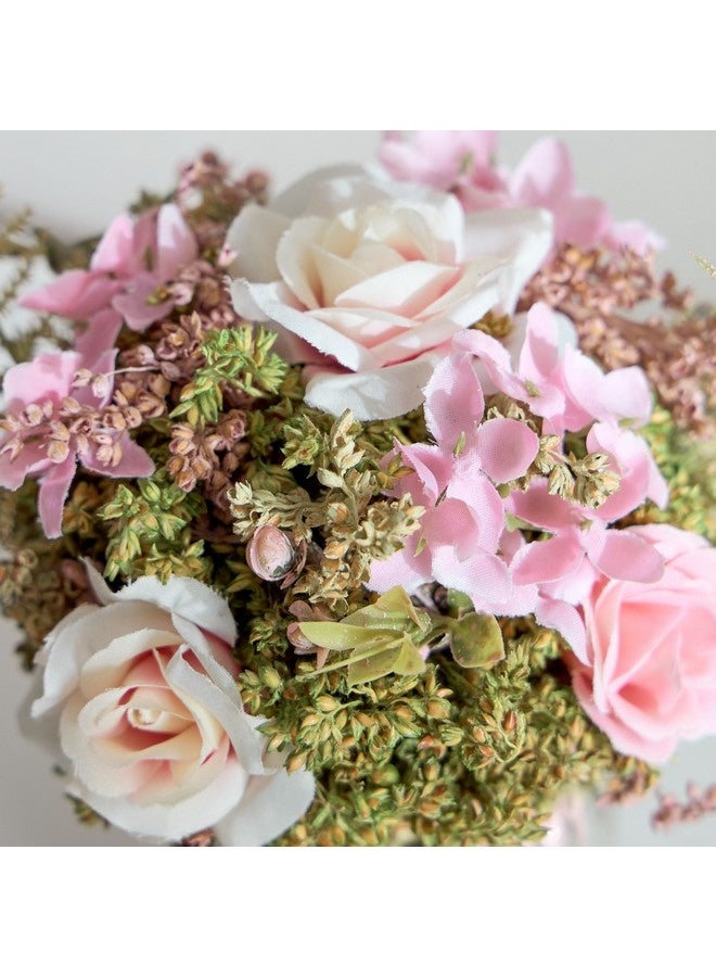Home Box Caven Mix Rose Arrangement in Glass Vase with Potpourri 13 x 18 x 13 cm  - Image 4