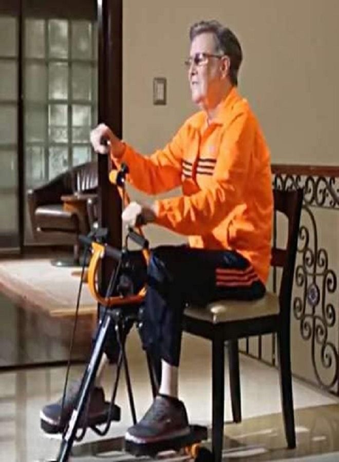 ULTIMAX Mini Exercise Bike Portable Home Pedal Exerciser Physio Bike Gym Fitness Exercise Muscle and Fitness, Indoor Exercise Bike Leg Arm Cardio Training - Image 5