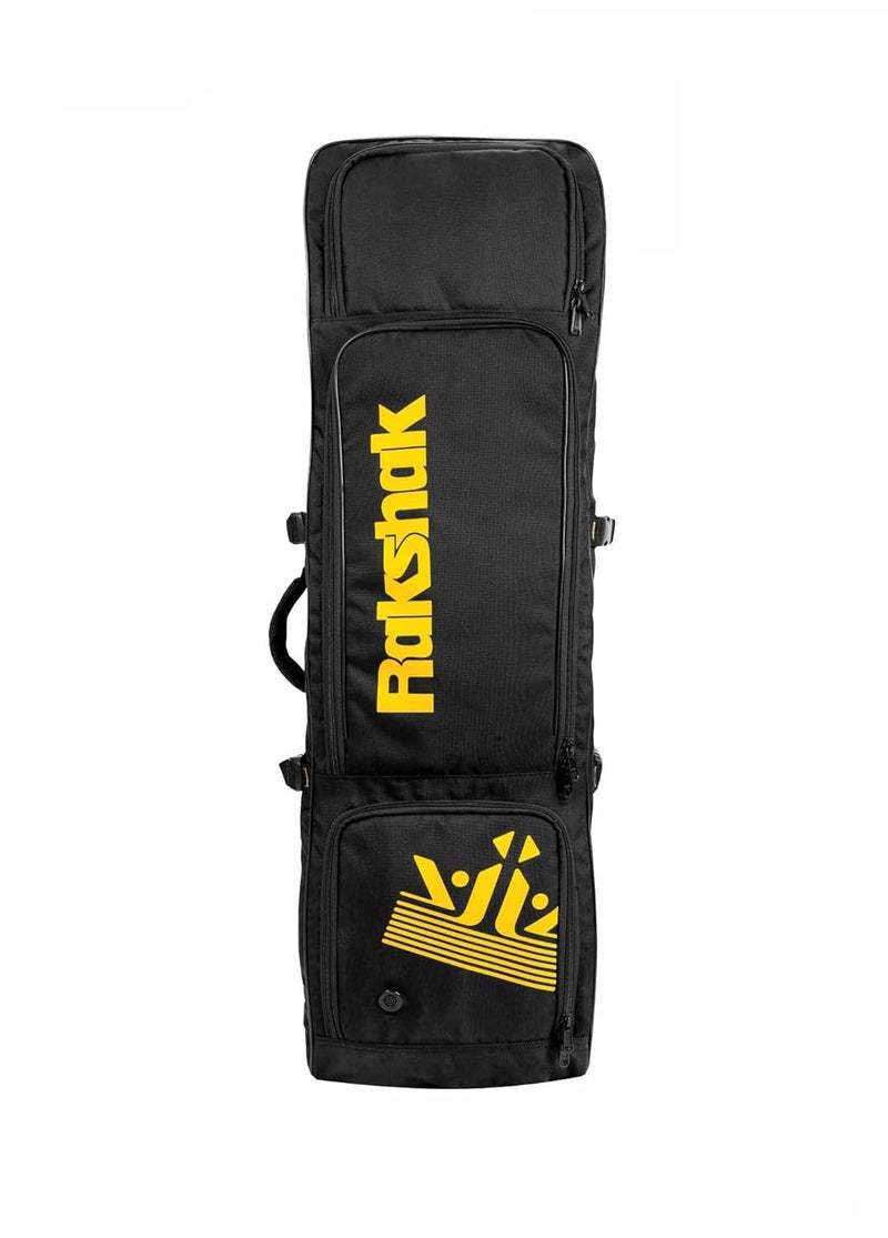 Rakshak Rogue Jumbo Wheel Hockey Bag (Black) - Image 2