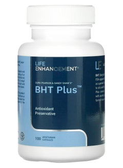 Life Enhancement Durk Pearson & Sandy Shaw's BHT Plus 100 Vegetable Capsules 