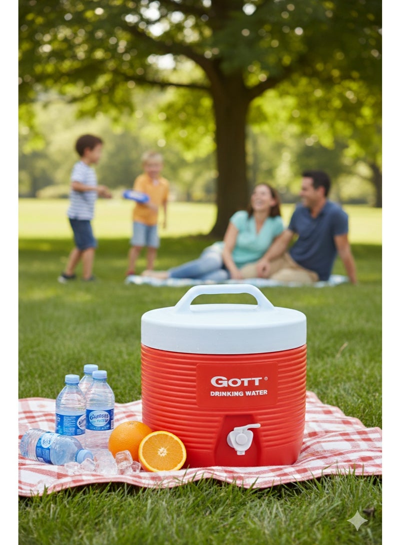 GOTT Portable Insulated Water Cooler Jug – 1 Gallon Capacity – Leak-Proof Lid & Dispensing Spout - Image 1