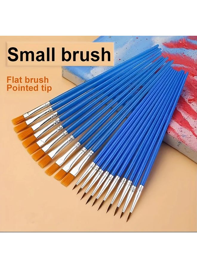 6pcs Pointy Tip Artist Paint Brush Set for Acrylic Watercolor Painting Student Stationery - Image 3