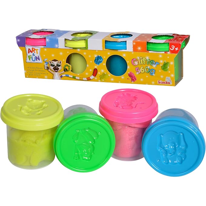 Simba 106326018 Art and Fun Soft Clay Glitter, Mittel - Image 4