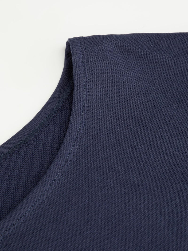 CIDER Womens Off Shoulder Sweatshirt Letter Printed Y2k Basic Casual Trendy Top Fall Fashion Pullover Shirt Dark Navy - Image 2