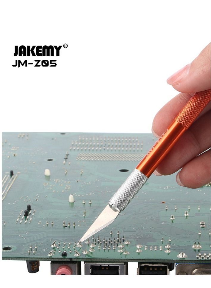 JAKEMY Aluminum Alloy Carving Art Knife 2in1 - Image 4