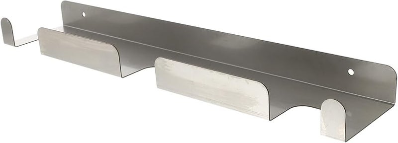 Stainless Steel Wall Mounted Pizza Peel Shovel And Utensil Storage Rack Silver - Image 1