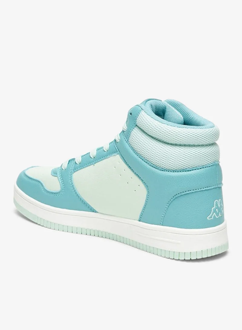 Kappa Women's Colourblock High-Top Sneakers with Lace-Up Closure