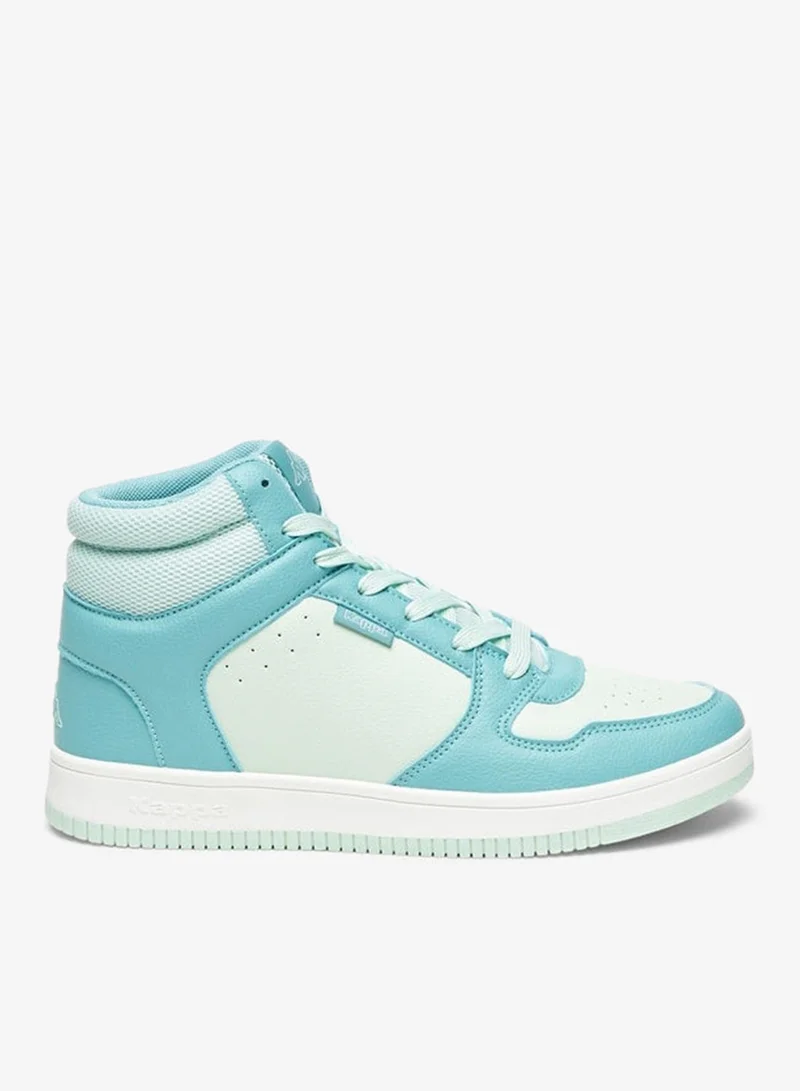 Kappa Women's Colourblock High-Top Sneakers with Lace-Up Closure
