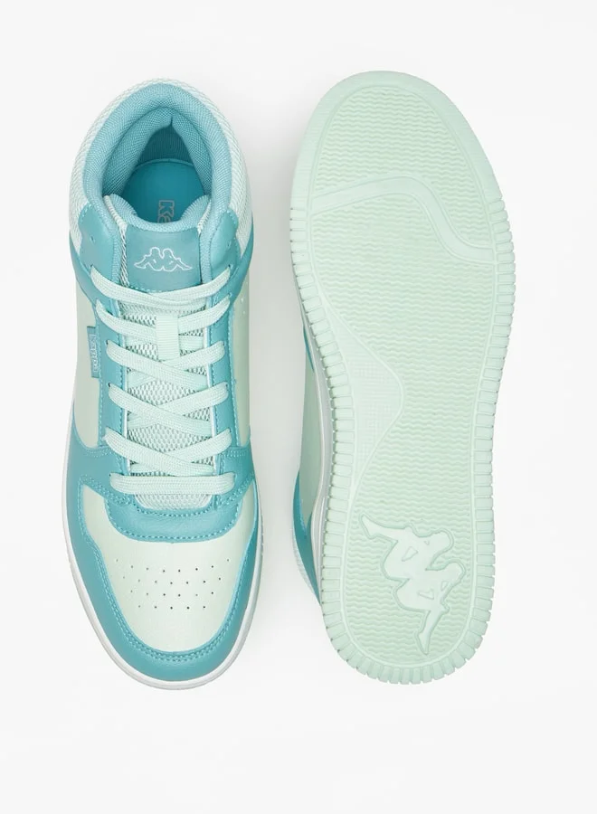 Kappa Women's Colourblock High-Top Sneakers with Lace-Up Closure