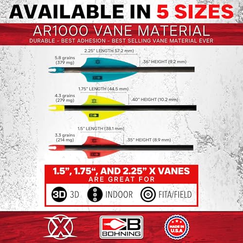 Bohning X Vane, 2.25”, Hunting, 3D, Target Vane, 100pk, Neon Orange - Image 4