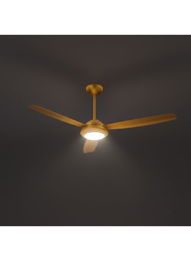 Prifix POWER Ceiling Fan 56-Inch | 2-in-1 Fan & LED Lighting with 3 Speeds & 3 Light Modes – CFP56 Golden Modern, Stylish & Energy-Saving Design - Image 2