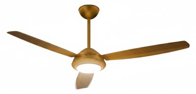Prifix POWER Ceiling Fan 56-Inch | 2-in-1 Fan & LED Lighting with 3 Speeds & 3 Light Modes – CFP56 Golden Modern, Stylish & Energy-Saving Design - Image 1