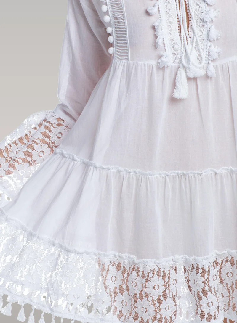 Just Nature  Premium Feel Free Tunic Hand Embroidery Dress for Women | Best Price UAE