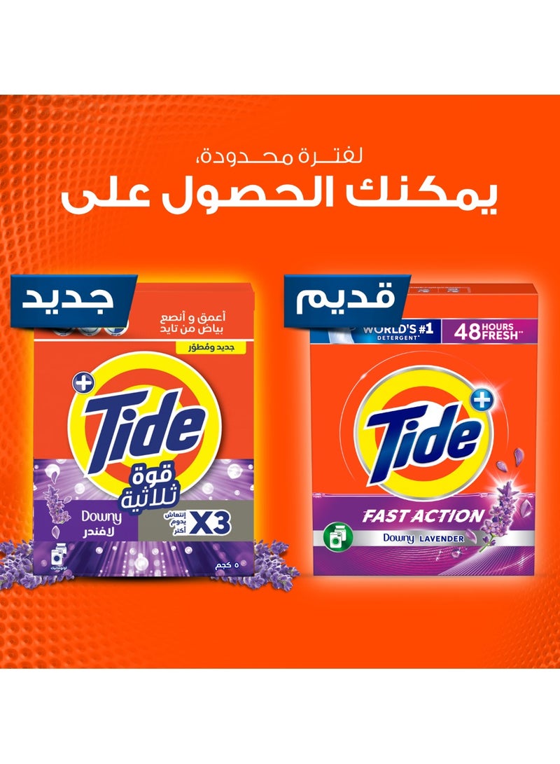 تايد مسحوق غسيل ثلاثي القوة برائحة اللافندر - Image 3