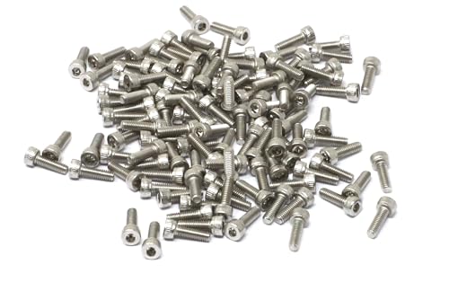 iexcell 100 Pcs M2.5 x 8mm Thread Pitch 0.45 mm Stainless Steel 304 Hex Socket Head Cap Screws Bolts Kit - Image 2