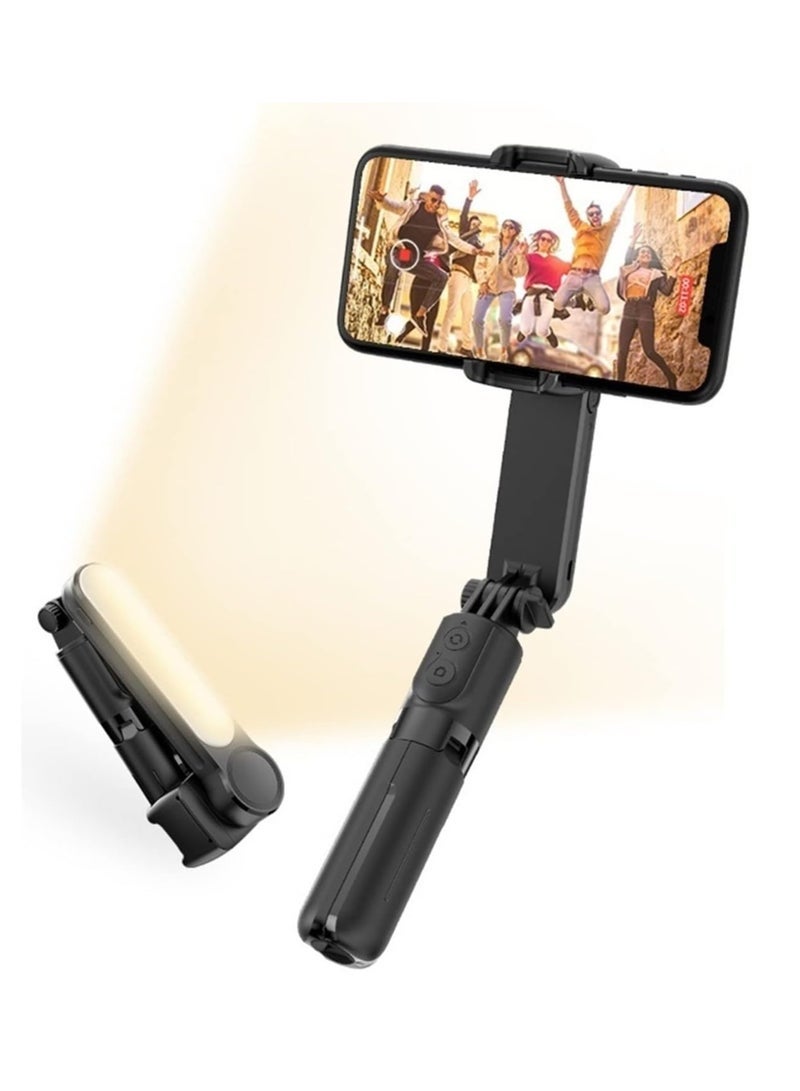 L09 Foldable Mini Handheld Selfie Stick Tripod Smartphone 1-Axis Gimbal Stabilizer With Multifunctional Remote 360°Automatic Rotation For iPhone And Android - Image 4