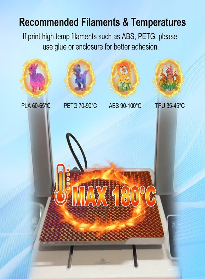 IdeaFormer-3D لوحة بناء IdeaFormer-3D PEY H1H لطابعات Bambu Lab X2D X1 X1C X1E P1P P1S P2S A1، لوحة بناء Smooth Phantom H1H+Rainbow Starry PEY مقاس 257x257 مم لمنصة طابعات Bambu Lab ثلاثية الأبعاد - Image 5