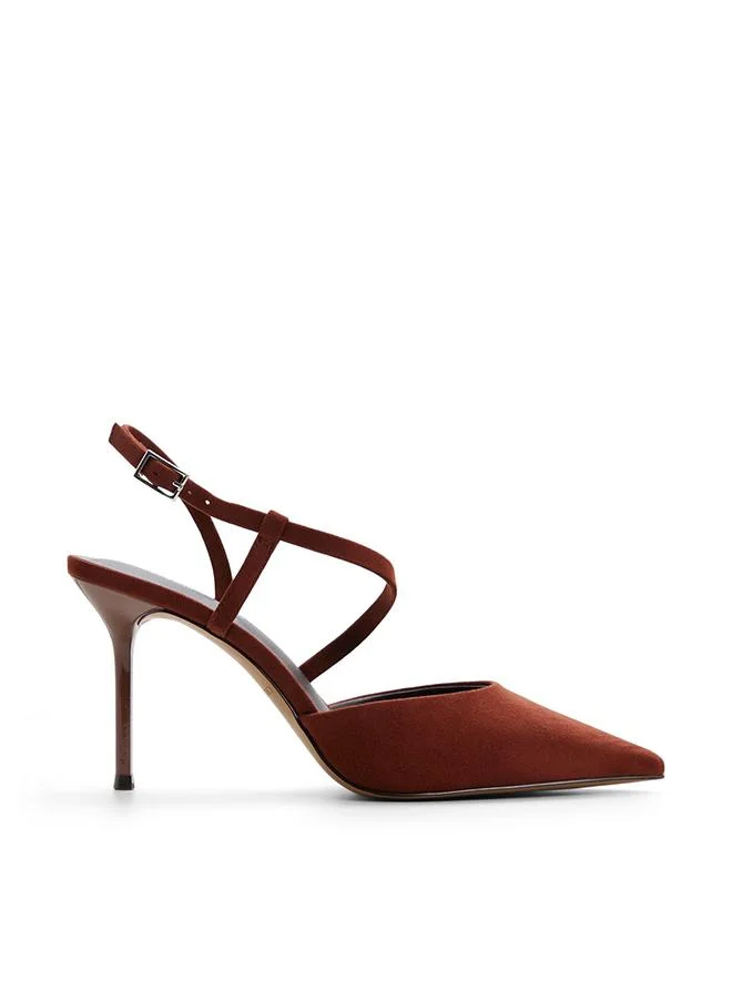 Call it Spring Janicka Ladies Brown Heeled Shoes