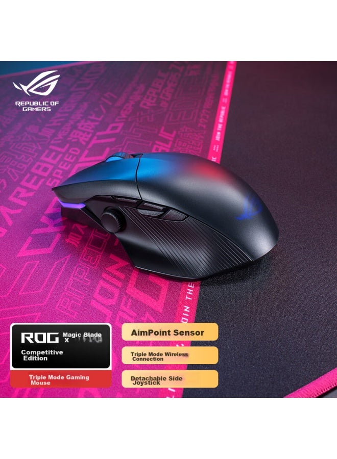 Rog Moxing X Gaming Wireless Bluetooth Tri-mode Black Myth： Wukong Gaming Mouse With Detachable D-pad, Rgb Switch, Aimpoint 36k 36000dpi Black - Image 1