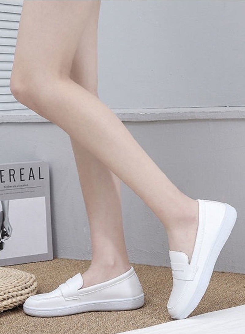 Women's Medical Nurse Shoes Soft Sole White  - Image 1