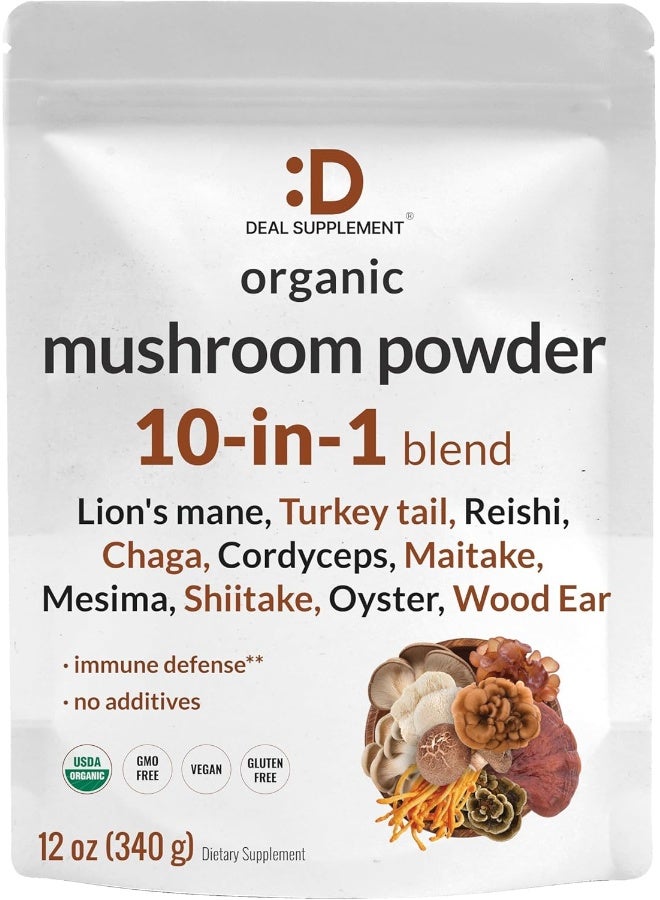 DEAL SUPPLEMENT Organic Mushroom Powder Supplement - Image 1
