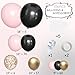 MEBAY Black Pink and Gold Balloon Garland Arch Kit 156 Pastel Pink Matte Black Metallic Gold Balloons for Women Girls Party Birthday Wedding Bridal Shower Bachelorette Anniversary Graduations - Image 4