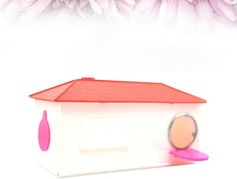 صندوق تربية الببغاء البلاستيكي الكبير، بيت الطيور الخارجي، مادة البولي بروبيلين، لون عشوائي - Image 5