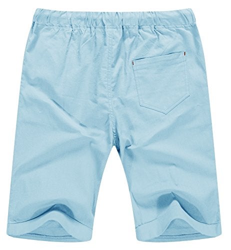 Sailwind Men’s Linen Shorts Casual Drawstring Summer Beach Shorts - Image 2