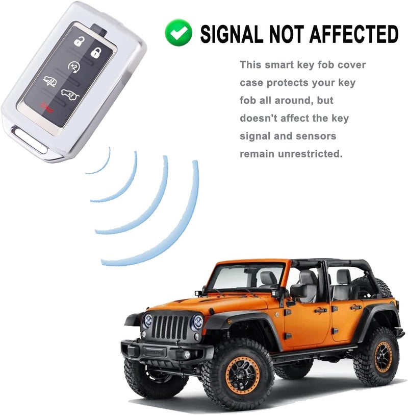 Muxkenper Key Fob Cover Case for Jeep Grand Cherokee L - Image 4